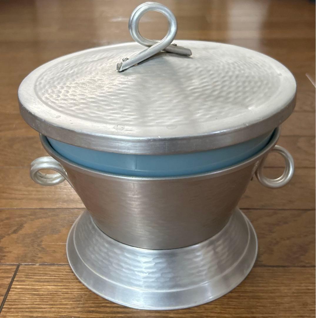 レア Fire King Turquoise Blue Ice Bucket