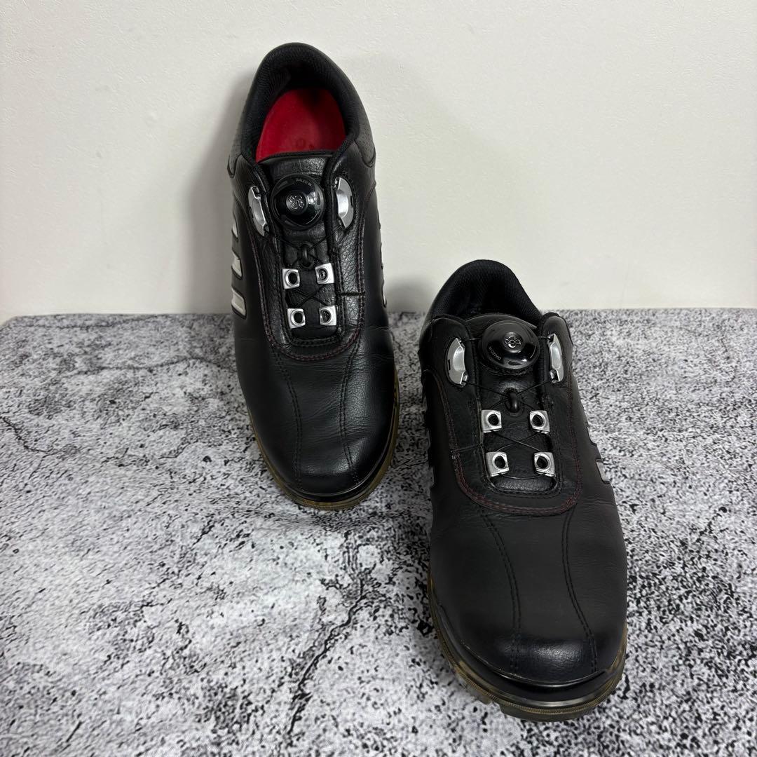adidas ゴルフシューズ　メンズ　ダイヤル式　黒　アディダス　25.5
