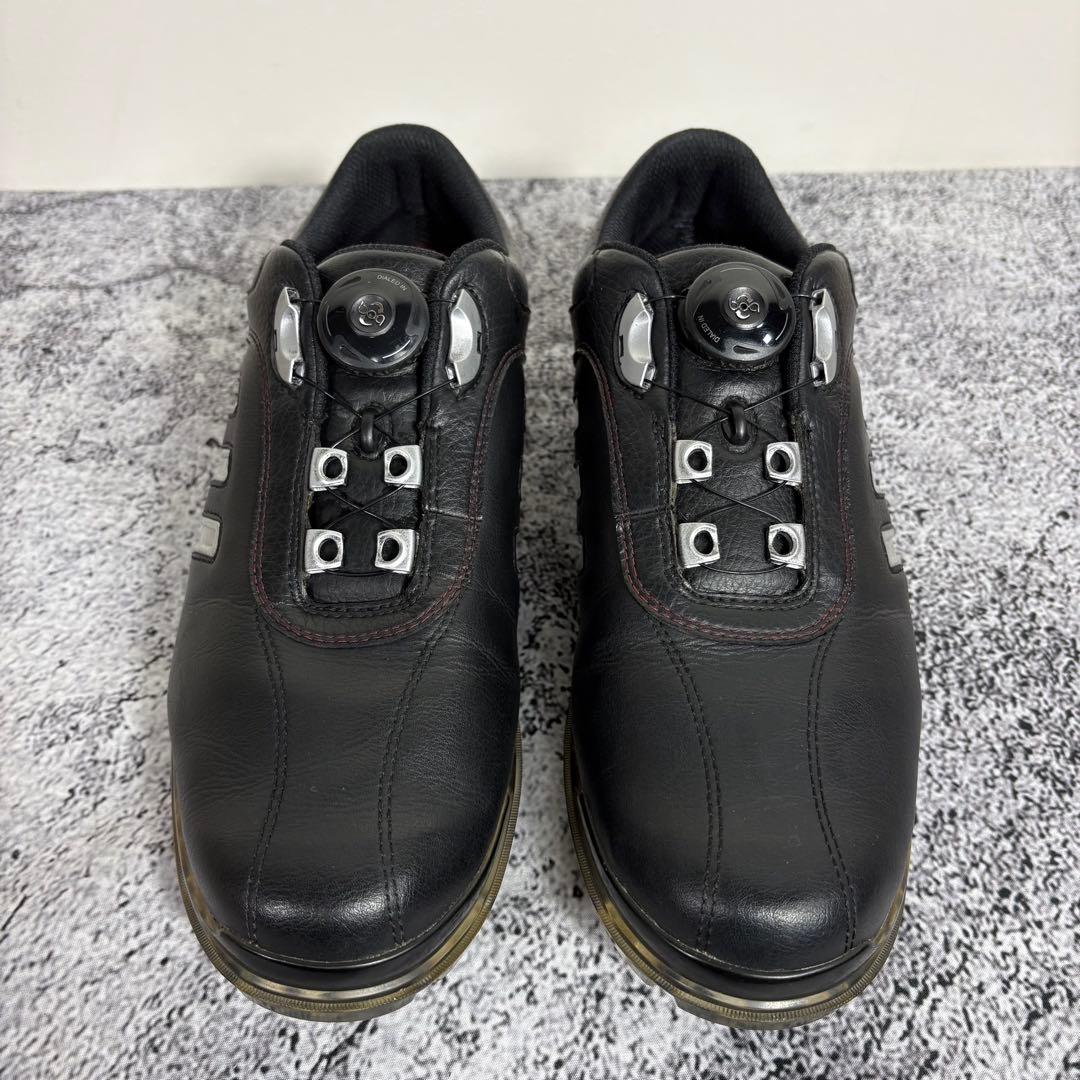 adidas ゴルフシューズ　メンズ　ダイヤル式　黒　アディダス　25.5