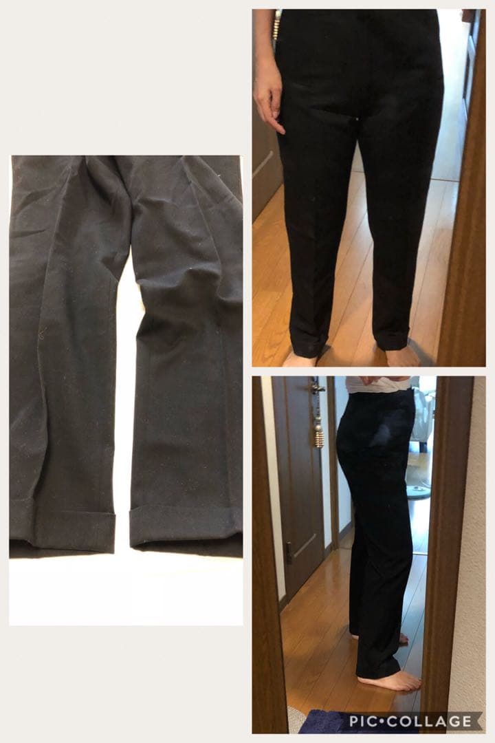 ヨウジヤマモト パンツ 黒 秋冬