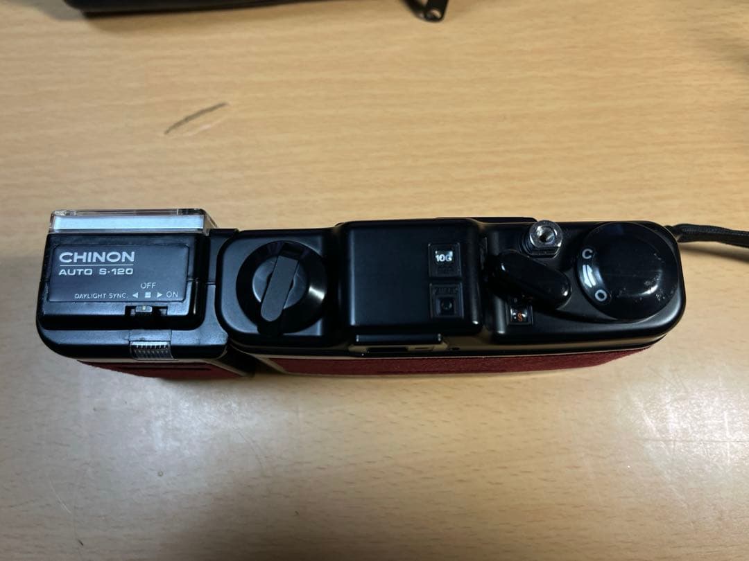 チノンベラミ 蛇腹式 フィルムカメラ ストロボ付・ケース有