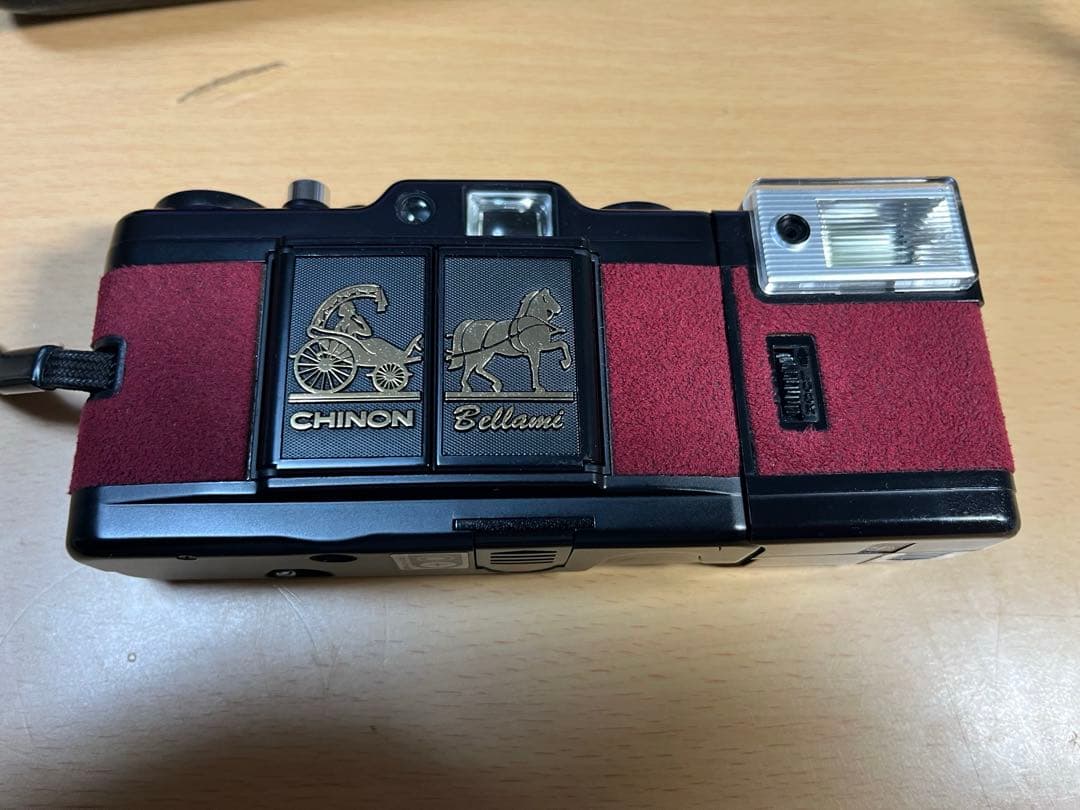 チノンベラミ 蛇腹式 フィルムカメラ ストロボ付・ケース有