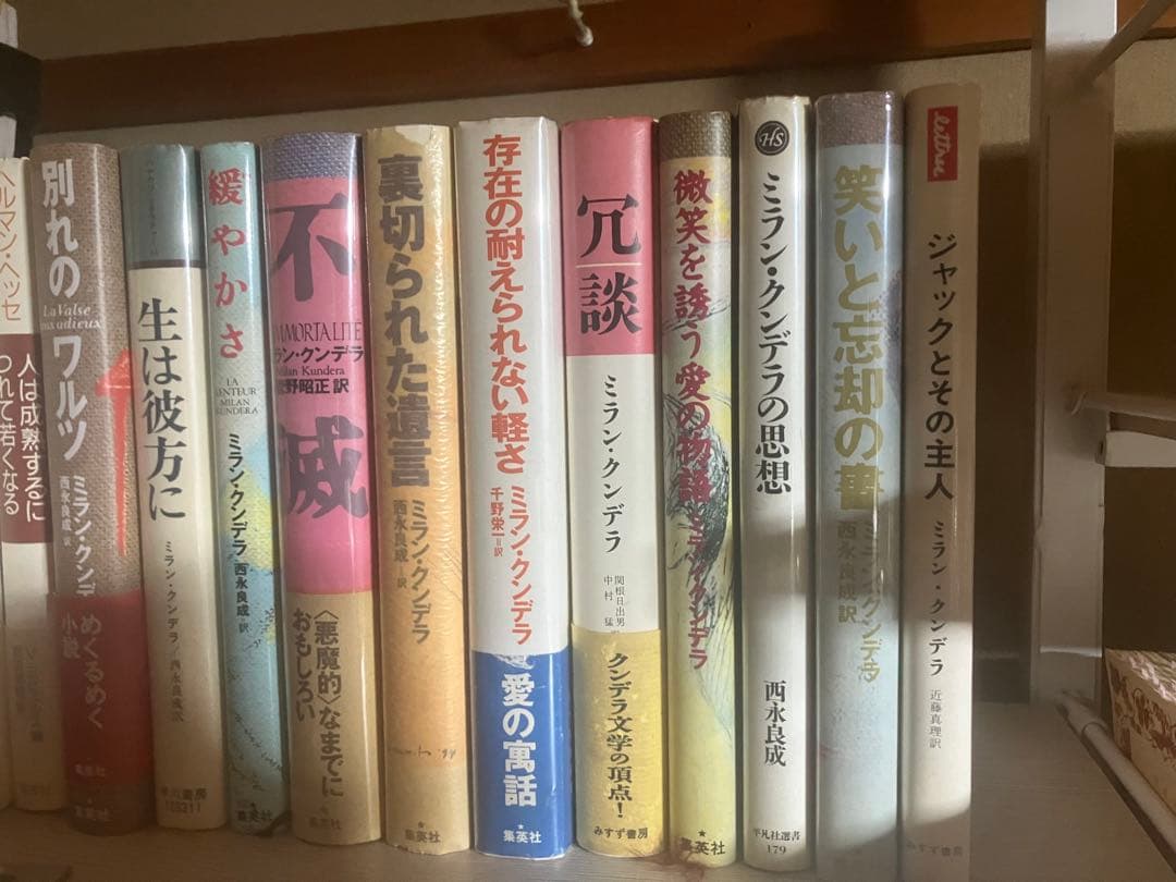 ミラン・クンデラ 10冊まとめ売り＋ミラン・クンデラの思想