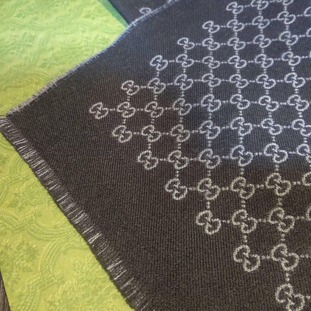 専用❤新品❤GUCCI マフラー ストール ショール スカーフ❤黒&グレー❤
