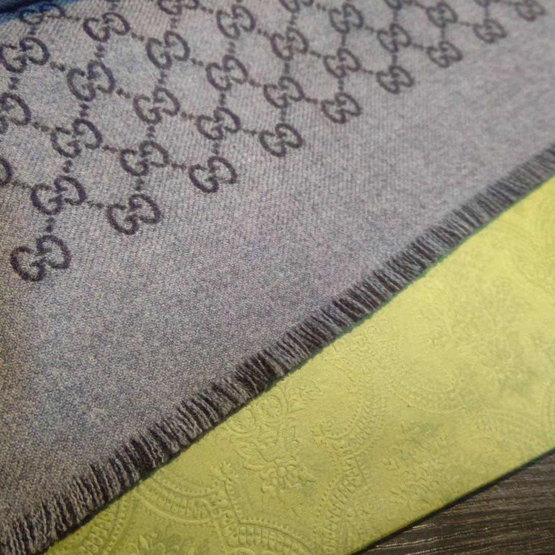専用❤新品❤GUCCI マフラー ストール ショール スカーフ❤黒&グレー❤