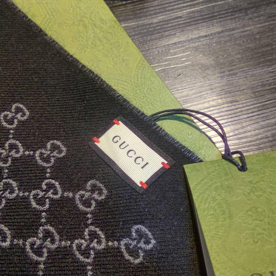 専用❤新品❤GUCCI マフラー ストール ショール スカーフ❤黒&グレー❤