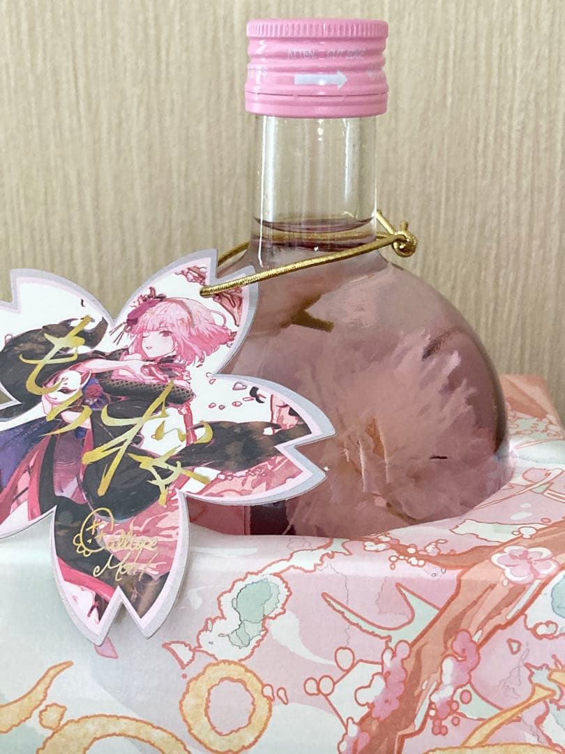 森カリオペホロライブ もり桜 コラボリキュール一輪花缶バッジ 弘前限定