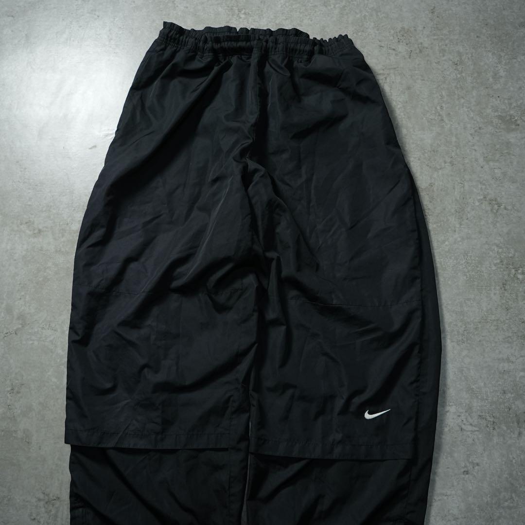 90s~00s NIKE バギーワイド ナイロンパンツ clima-fit