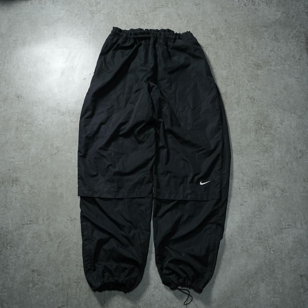 90s~00s NIKE バギーワイド ナイロンパンツ clima-fit