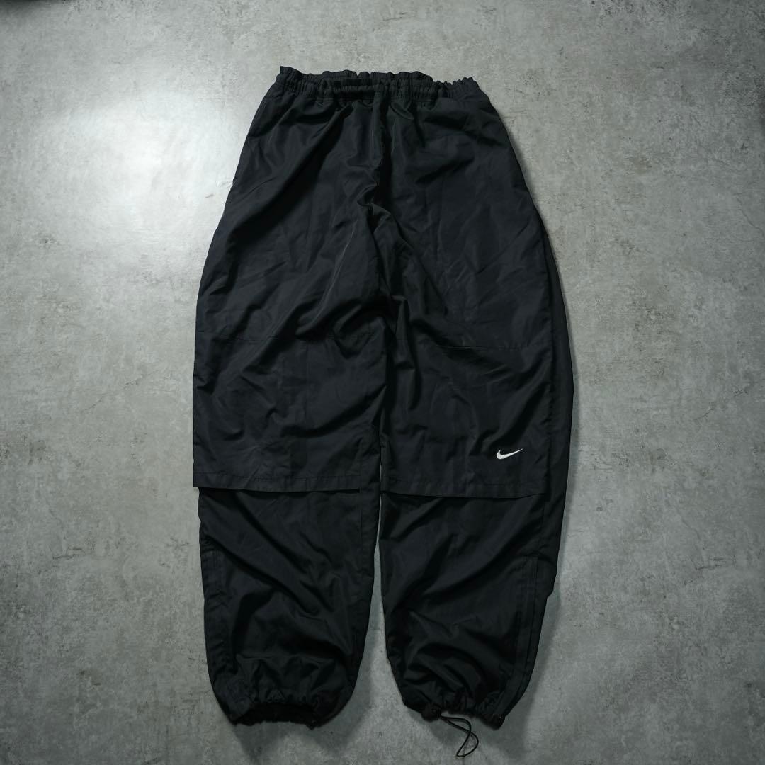 90s~00s NIKE バギーワイド ナイロンパンツ clima-fit
