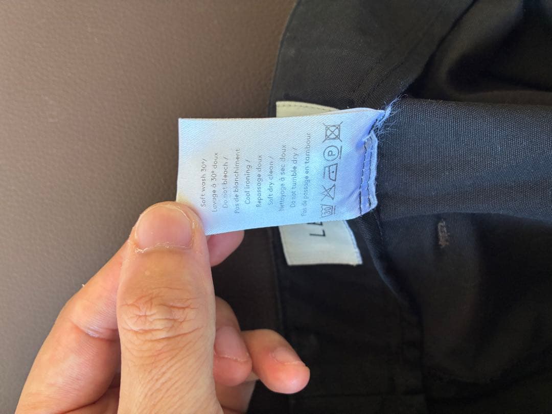 LEMAIRE ブラック ショートパンツ ベルト付き　M