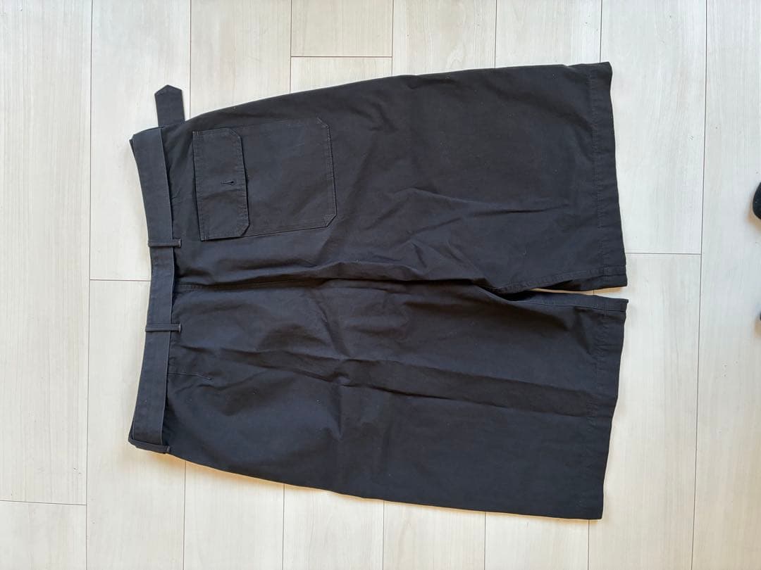 LEMAIRE ブラック ショートパンツ ベルト付き　M