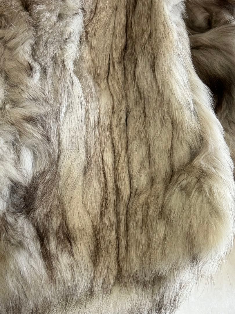 SAGAミンク　毛皮ショート丈コート　リアルファーミンク　フリーサイズ（M〜L）