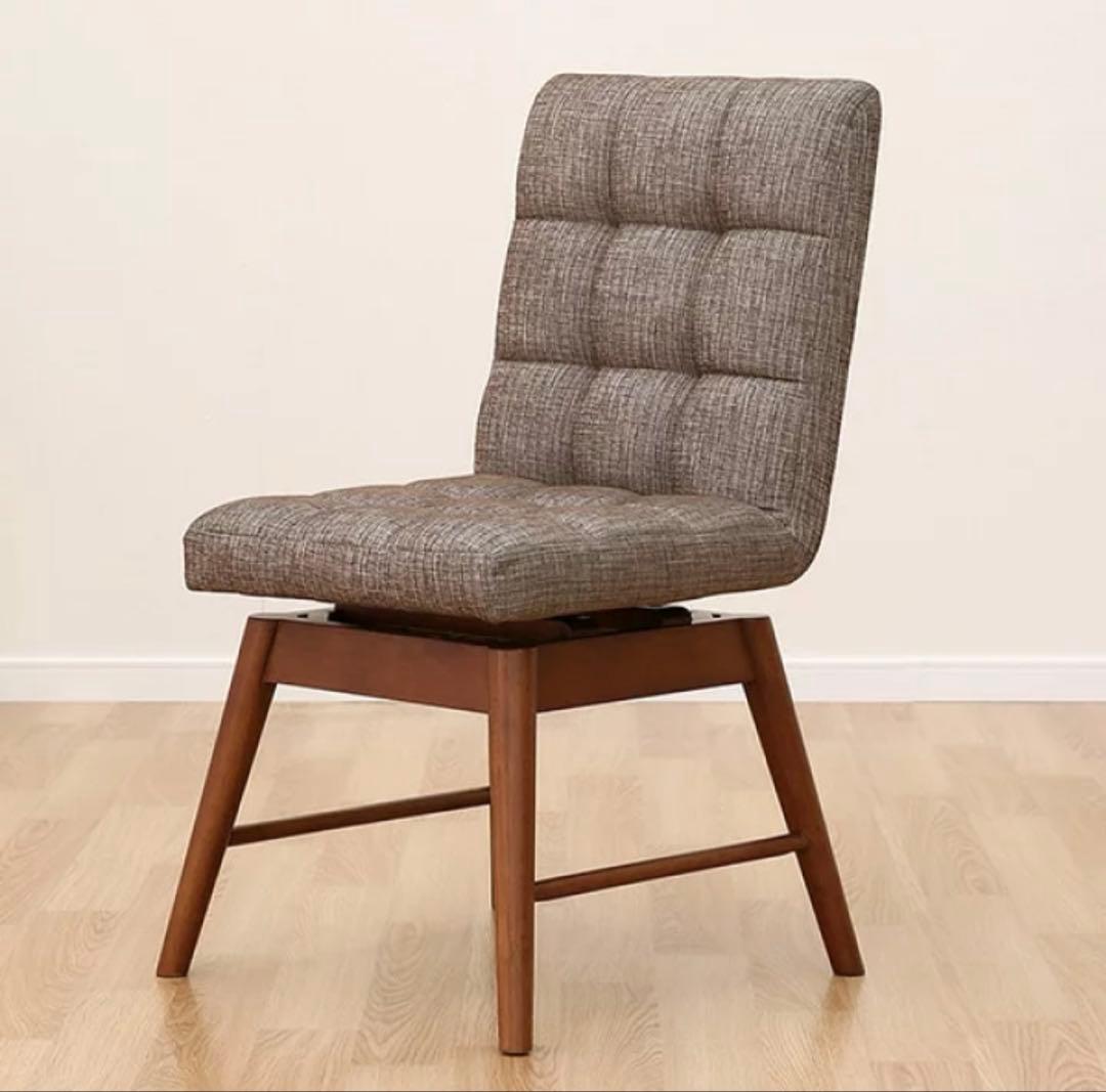 (送料込み)【ニトリ　回転式ダイニングチェアライジング　　　　ベージュ】