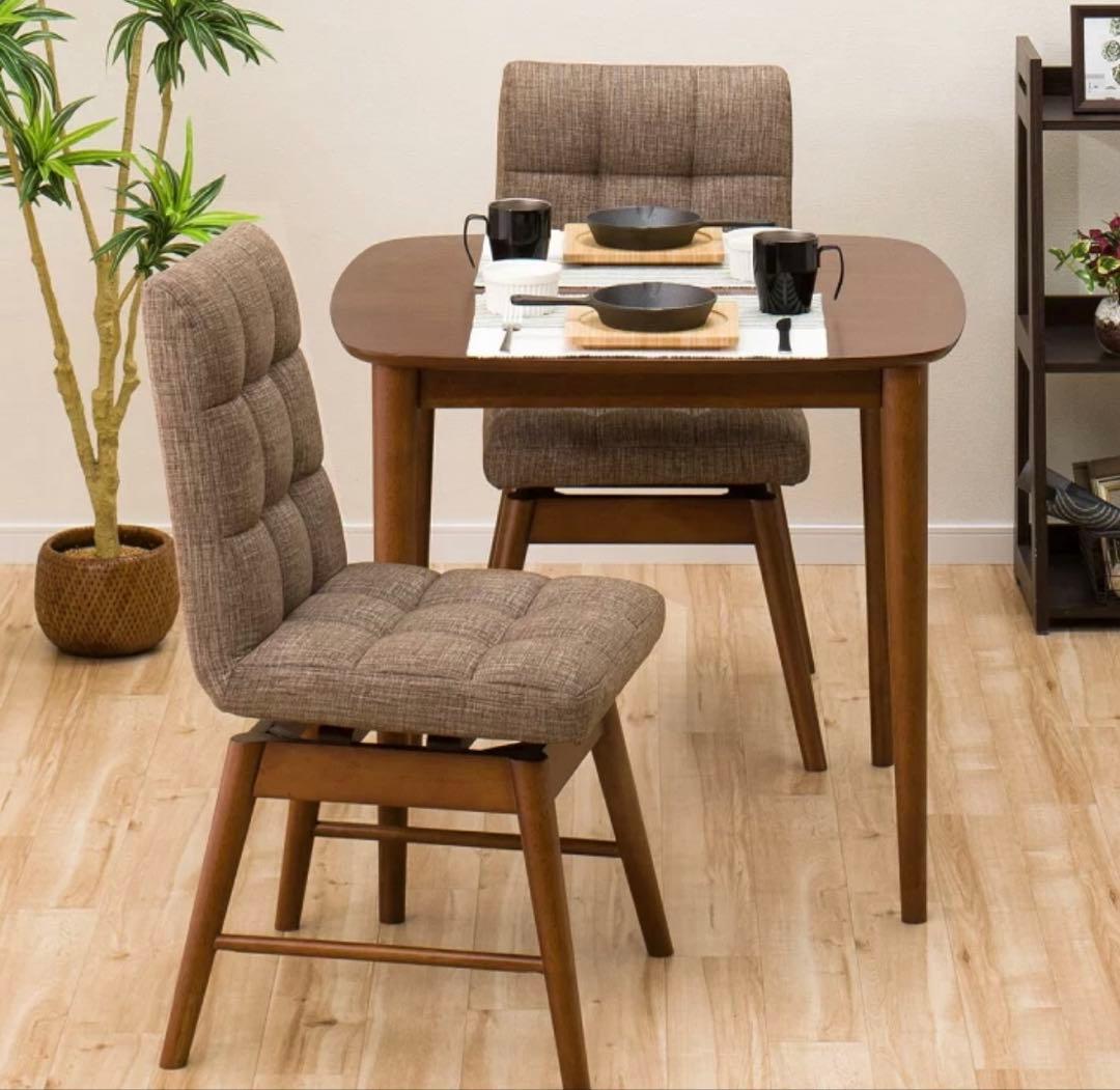 (送料込み)【ニトリ　回転式ダイニングチェアライジング　　　　ベージュ】