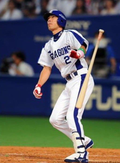 【当時物】中日　ドラゴンズ　荒木　ホーム　ユニフォーム　ミズノ M