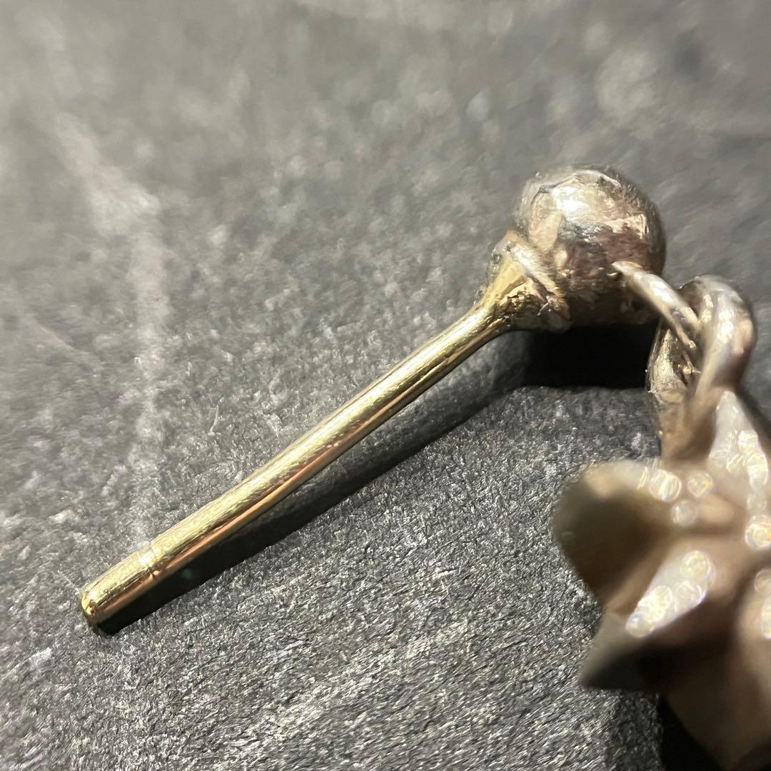 クロムハーツタイニースター ドロップ ピアス インボイス SV925 シルバー