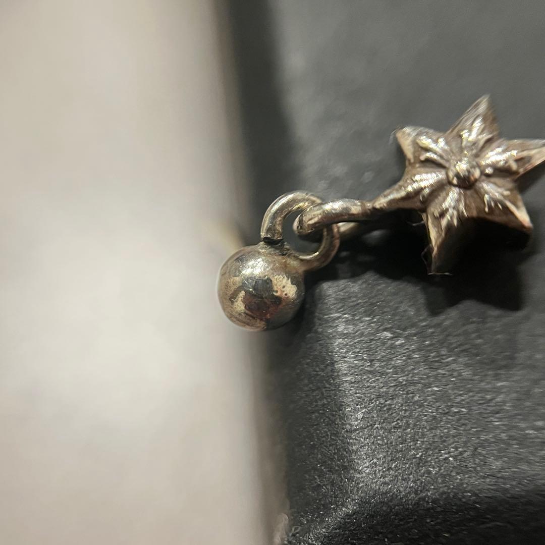 クロムハーツタイニースター ドロップ ピアス インボイス SV925 シルバー