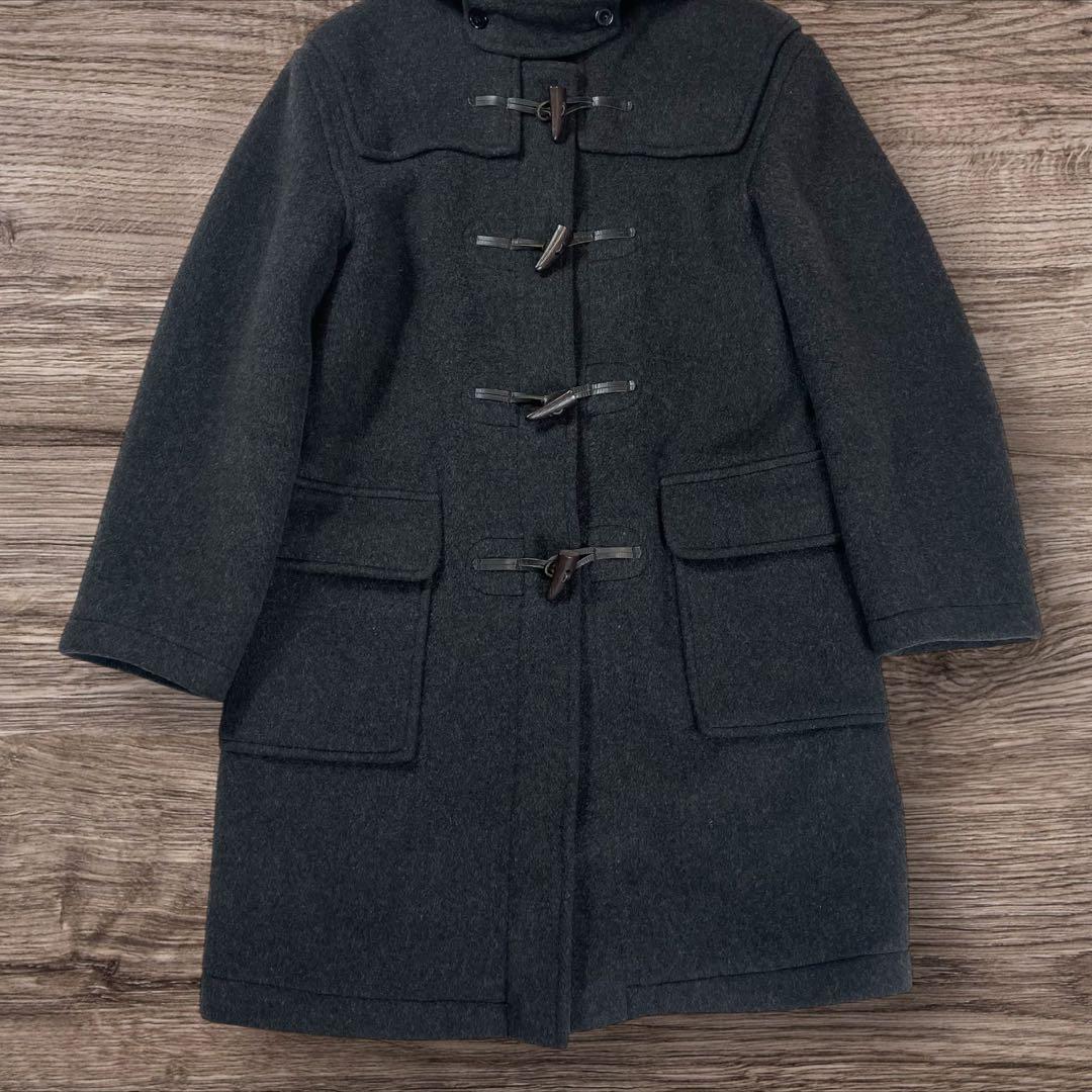 GLOVERALL ダッフルコート チャコール 英国製 ユニセックス フード