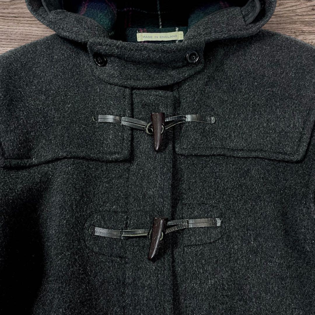 GLOVERALL ダッフルコート チャコール 英国製 ユニセックス フード