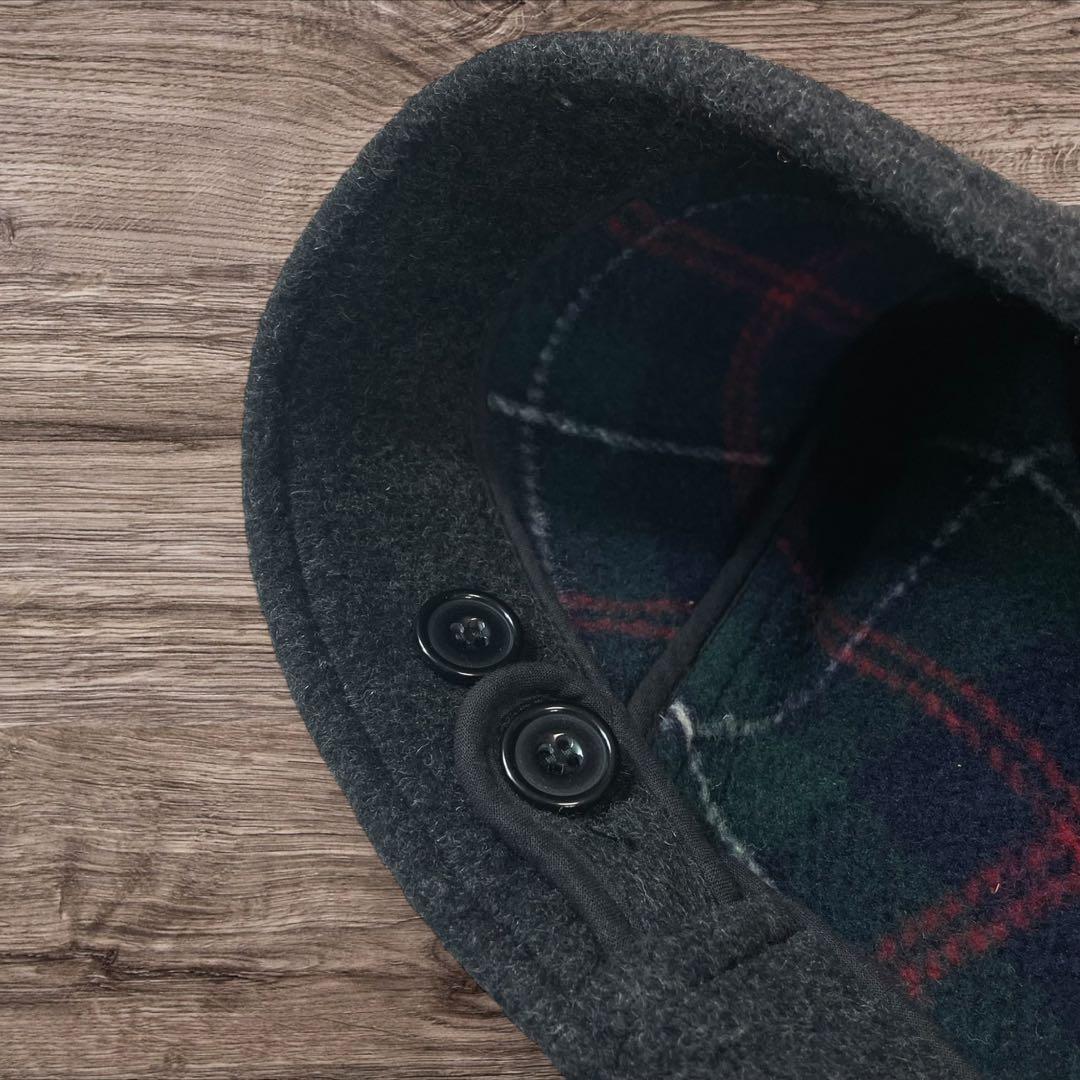 GLOVERALL ダッフルコート チャコール 英国製 ユニセックス フード