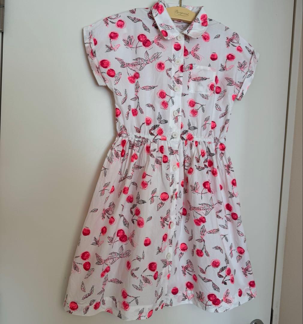 ボンポワン☆シャツワンピース☆size12