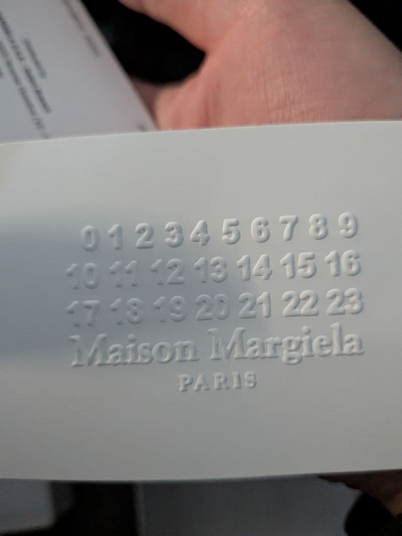 《しの》Maison Margiela ブラック 2つ折り　マネークリップ