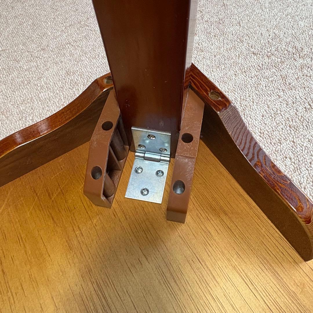 【新品】座卓 中田産業 演漆 天然木化粧合板 120×75×32江別近郊引取り可