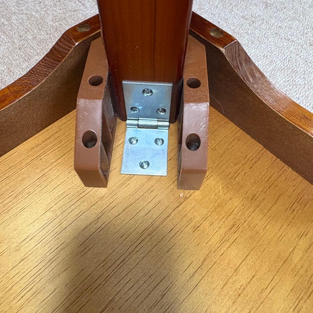 【新品】座卓 中田産業 演漆 天然木化粧合板 120×75×32江別近郊引取り可