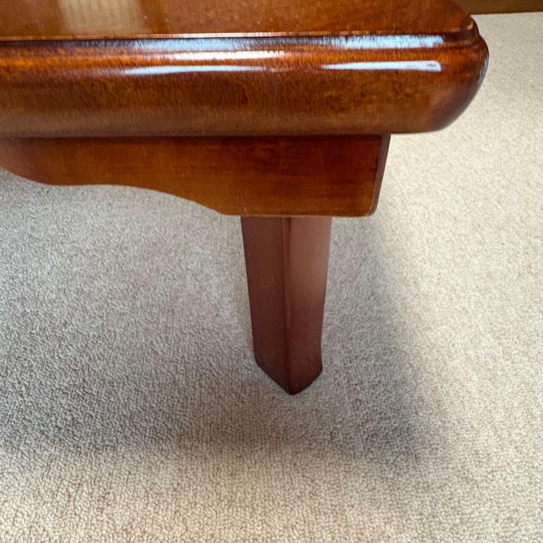 【新品】座卓 中田産業 演漆 天然木化粧合板 120×75×32江別近郊引取り可