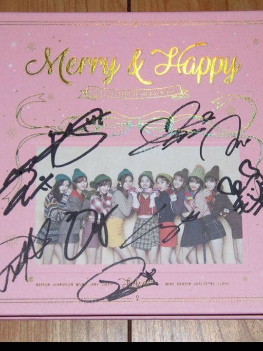 TWICE サイン Merry&happy