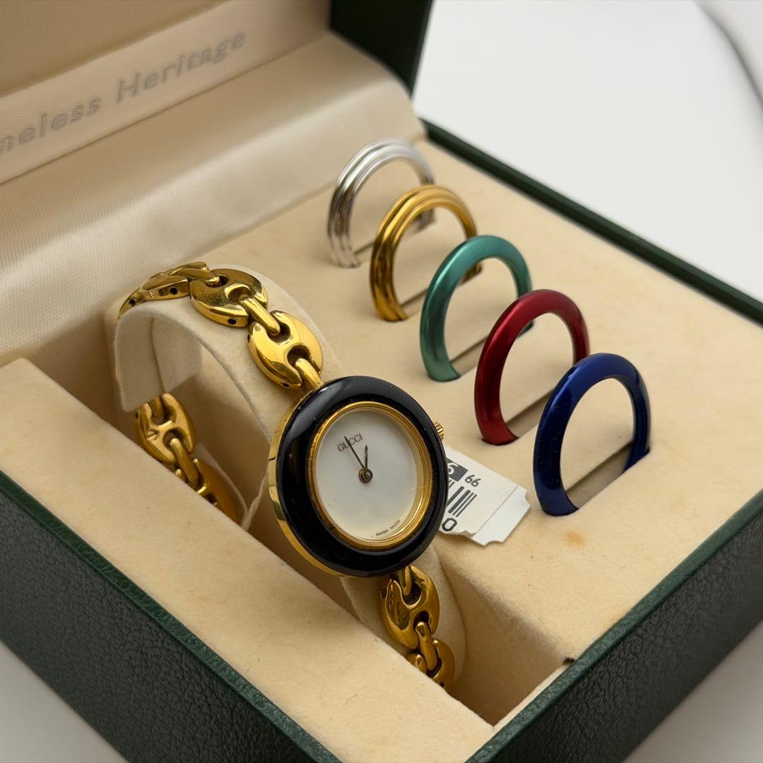 【高騰中】グッチ　チェンジベゼル　11.12.2 箱ベゼル付　ベゼル5個　タグ付