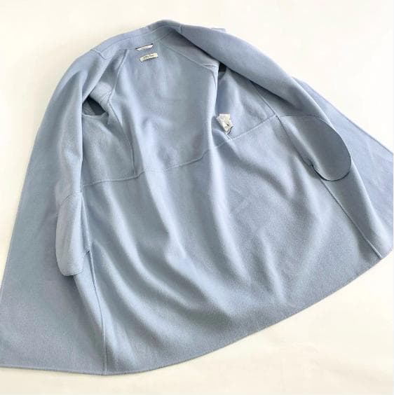 《美品》 S Max Mara ピュアヴァージンウール ダブルフェイスコート