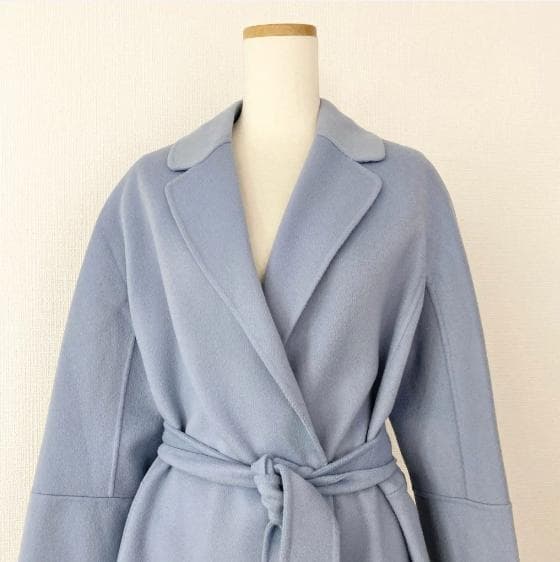 《美品》 S Max Mara ピュアヴァージンウール ダブルフェイスコート