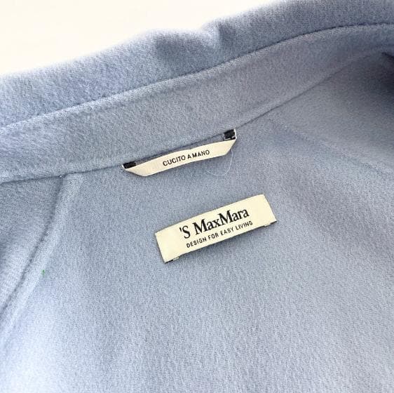 《美品》 S Max Mara ピュアヴァージンウール ダブルフェイスコート