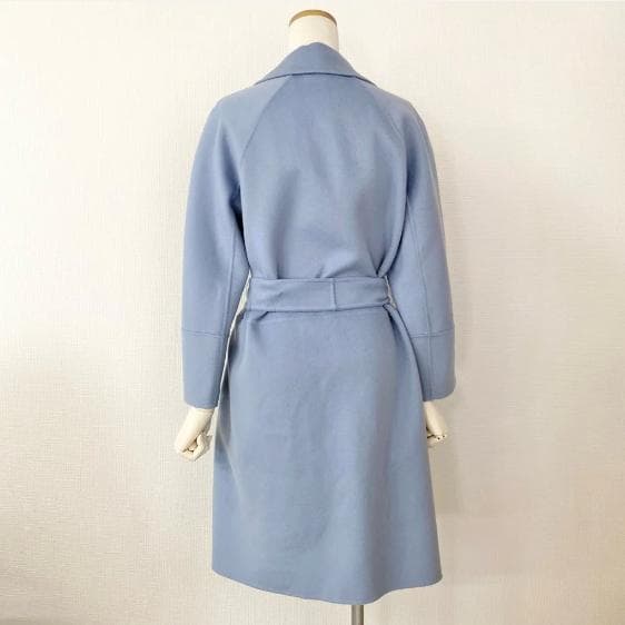 《美品》 S Max Mara ピュアヴァージンウール ダブルフェイスコート