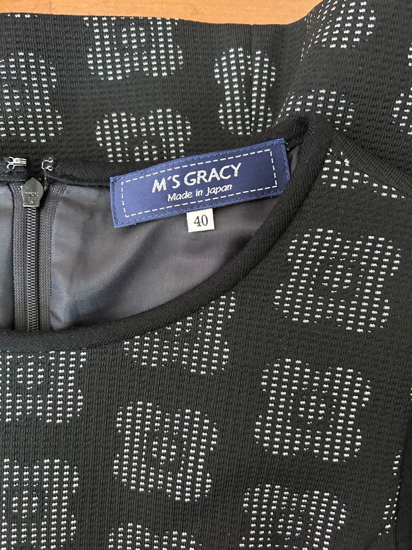 M.S. GRACY ブラック ワンピース