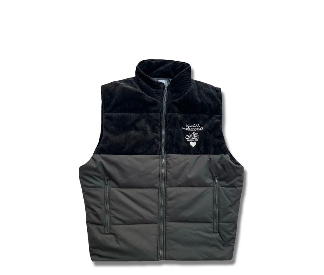 kaoyorinakami コーデュロイダウンベスト