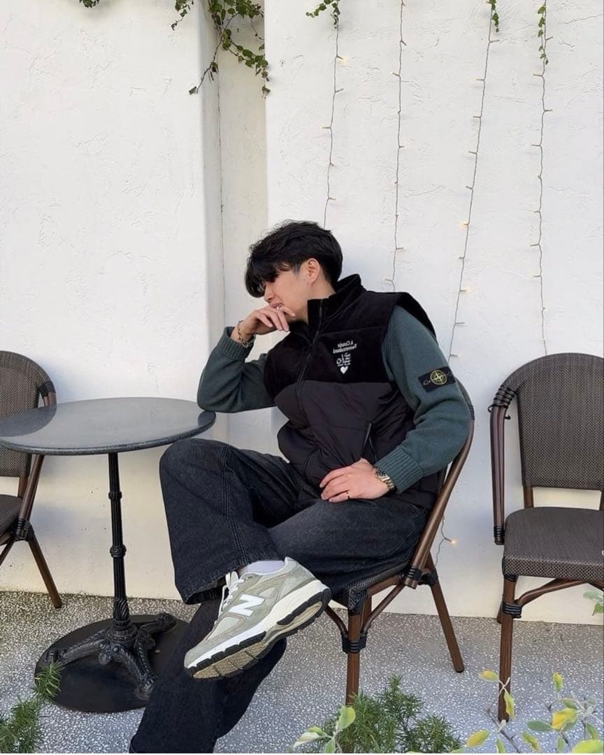 kaoyorinakami コーデュロイダウンベスト