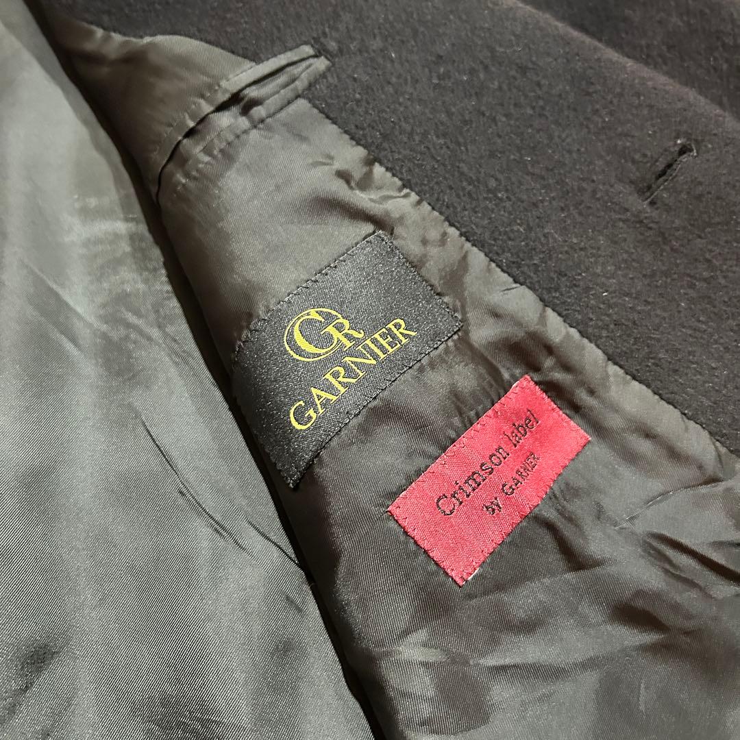 GARNIER ガルニエ アンゴラ混 チェスターコート LL 大きいサイズ