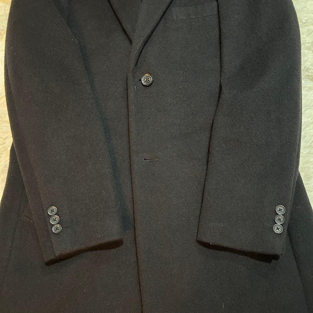 GARNIER ガルニエ アンゴラ混 チェスターコート LL 大きいサイズ