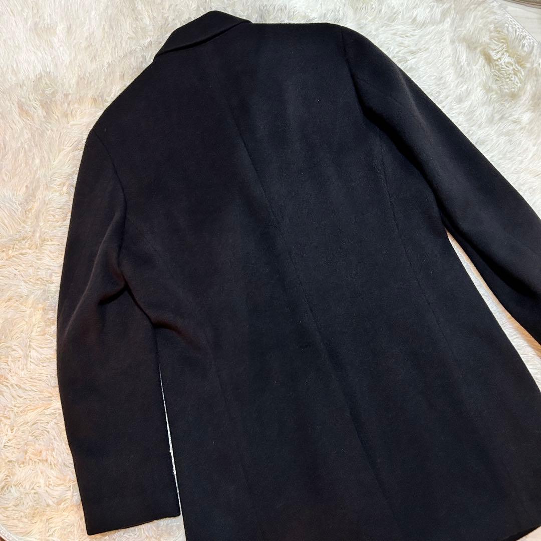 GARNIER ガルニエ アンゴラ混 チェスターコート LL 大きいサイズ