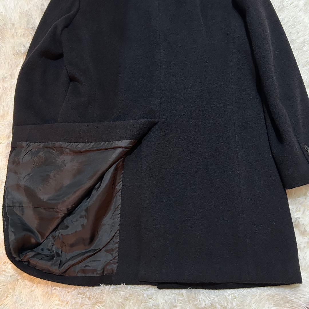 GARNIER ガルニエ アンゴラ混 チェスターコート LL 大きいサイズ