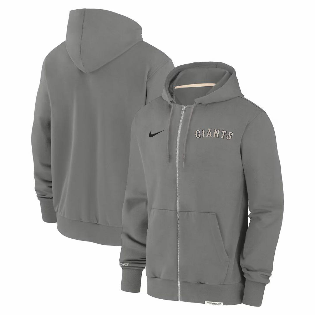 読売ジャイアンツ ナイキ グレー プレーヤートラベルフーディー L