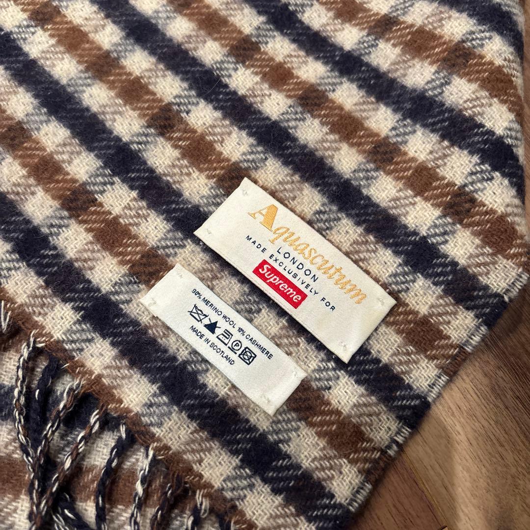 小物 SUPREME 2016FW Aquascutum ClubCheckScarf