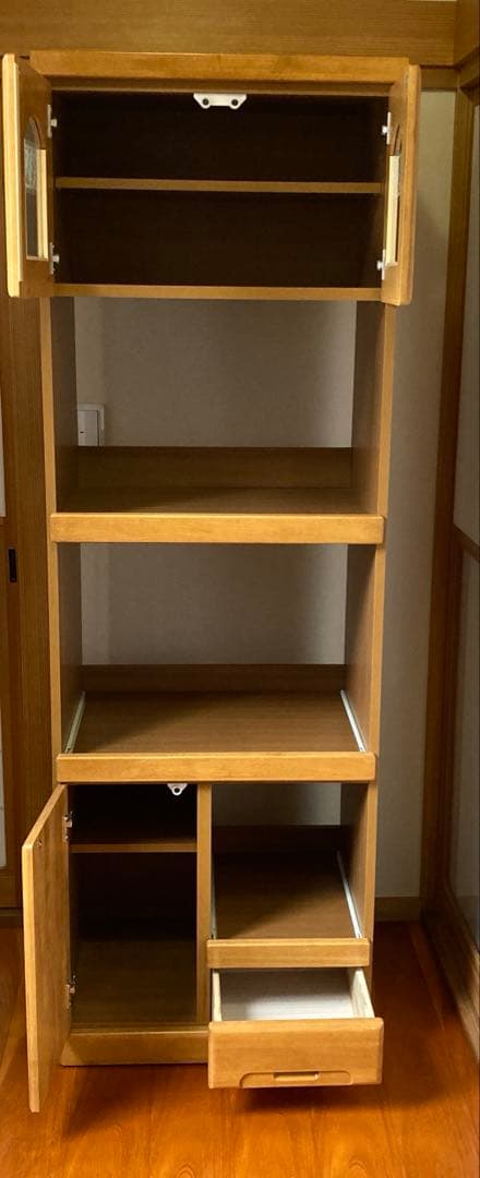 昭和　レトロ　シェルフ　収納棚　レンジボード　リビング　キッチン