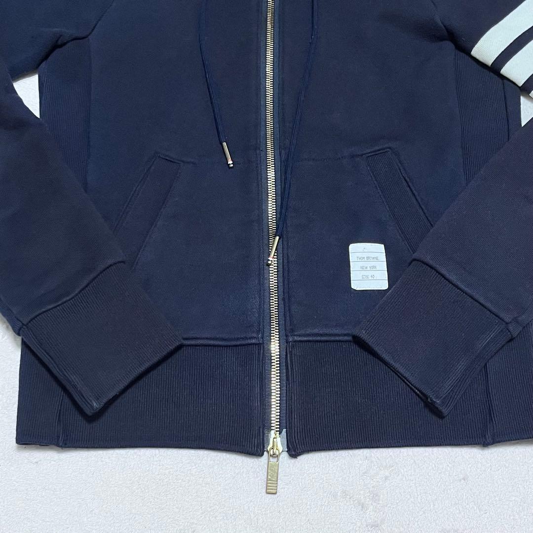 【高級・即完売デザイン】 トムブラウン 4bar トリコロール 正規品 パーカー