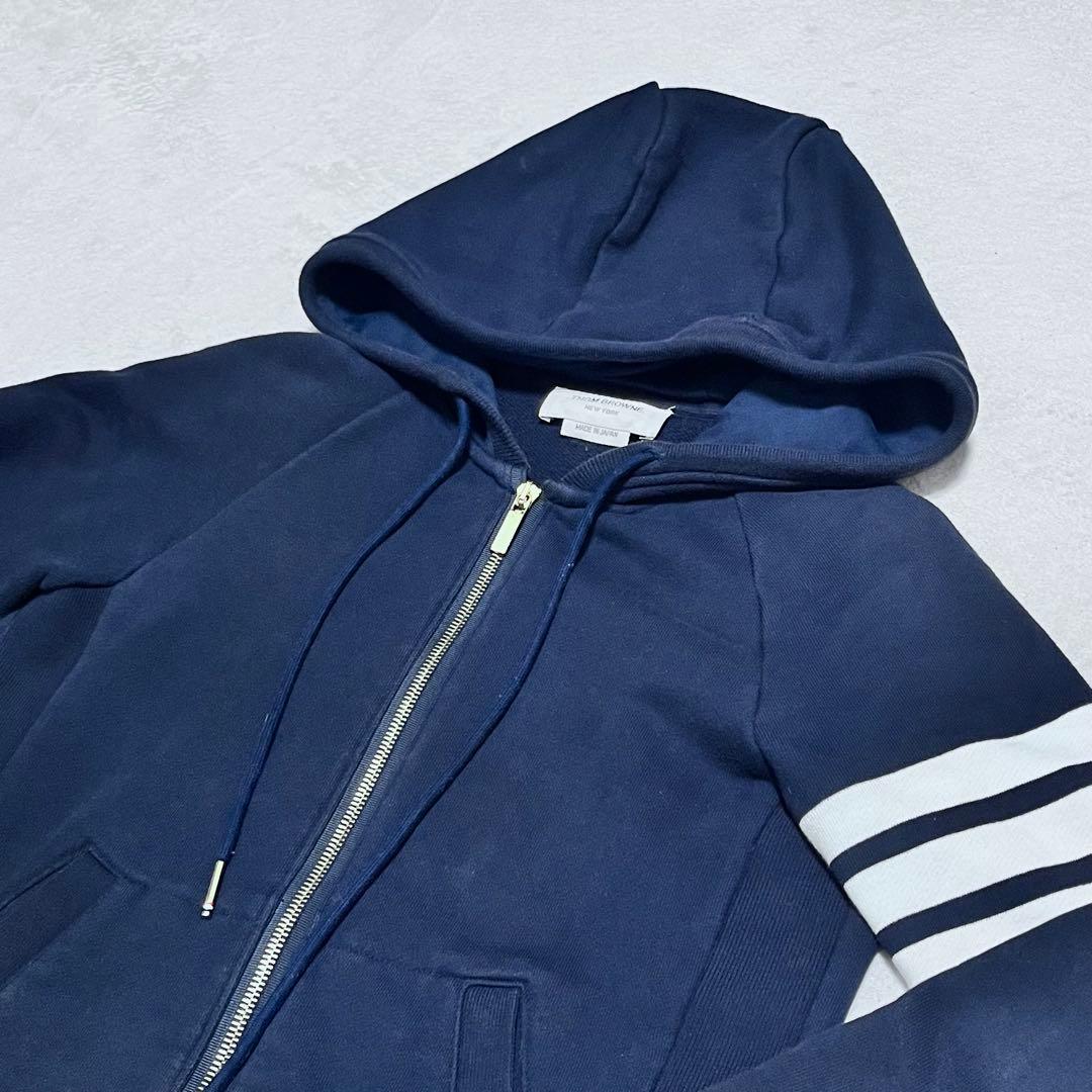 【高級・即完売デザイン】 トムブラウン 4bar トリコロール 正規品 パーカー