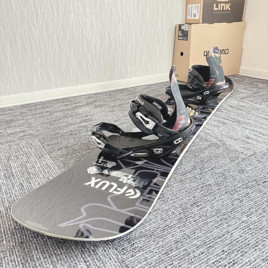 78美品❗️超豪華❗️眞空雪板等/FLUX メンズスノーボードセット★152cm