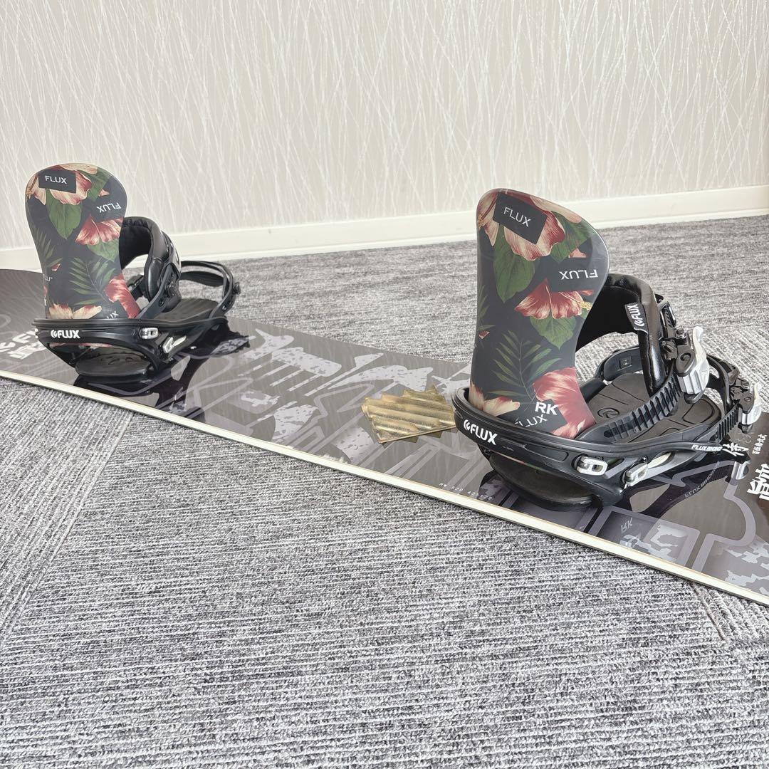 78美品❗️超豪華❗️眞空雪板等/FLUX メンズスノーボードセット★152cm